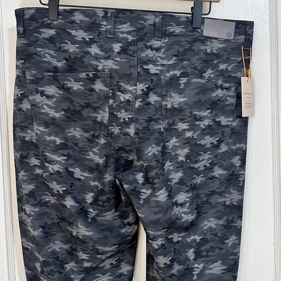 Peter Millar Crown Sport EB66 Performance Stretch 34x32 Iron Grey Camo Pants - Picture 14 of 16
